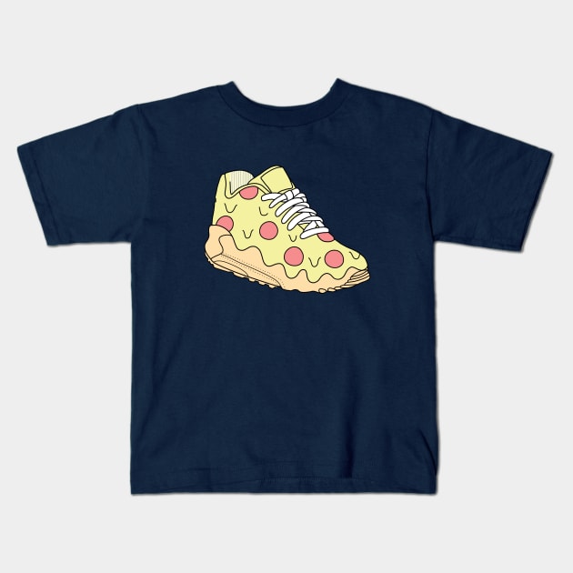 Pizza Sneaker Kids T-Shirt by SuperrSunday